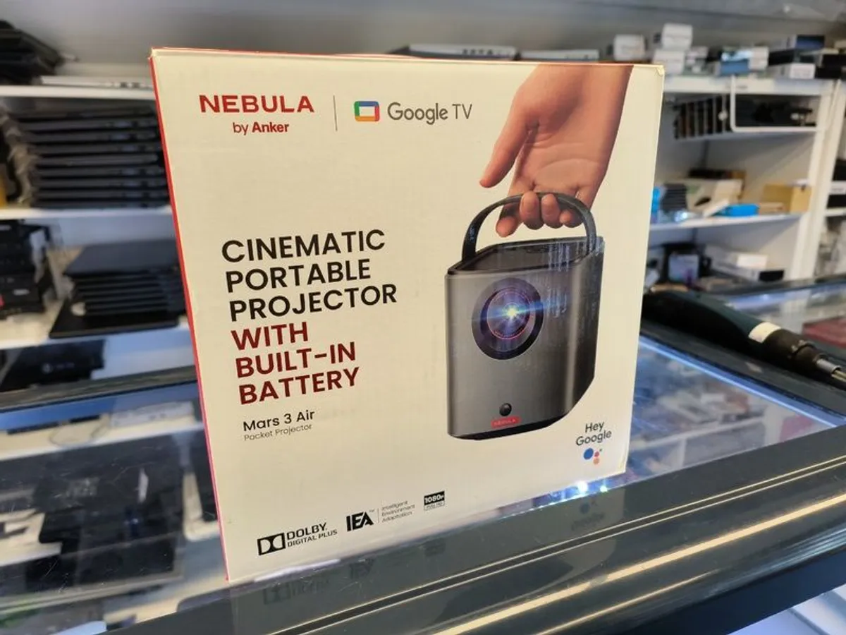 Anker Nebula Mars 3 Air Black Portable Google TV Projector 1080p HDR Resolution - Image 2