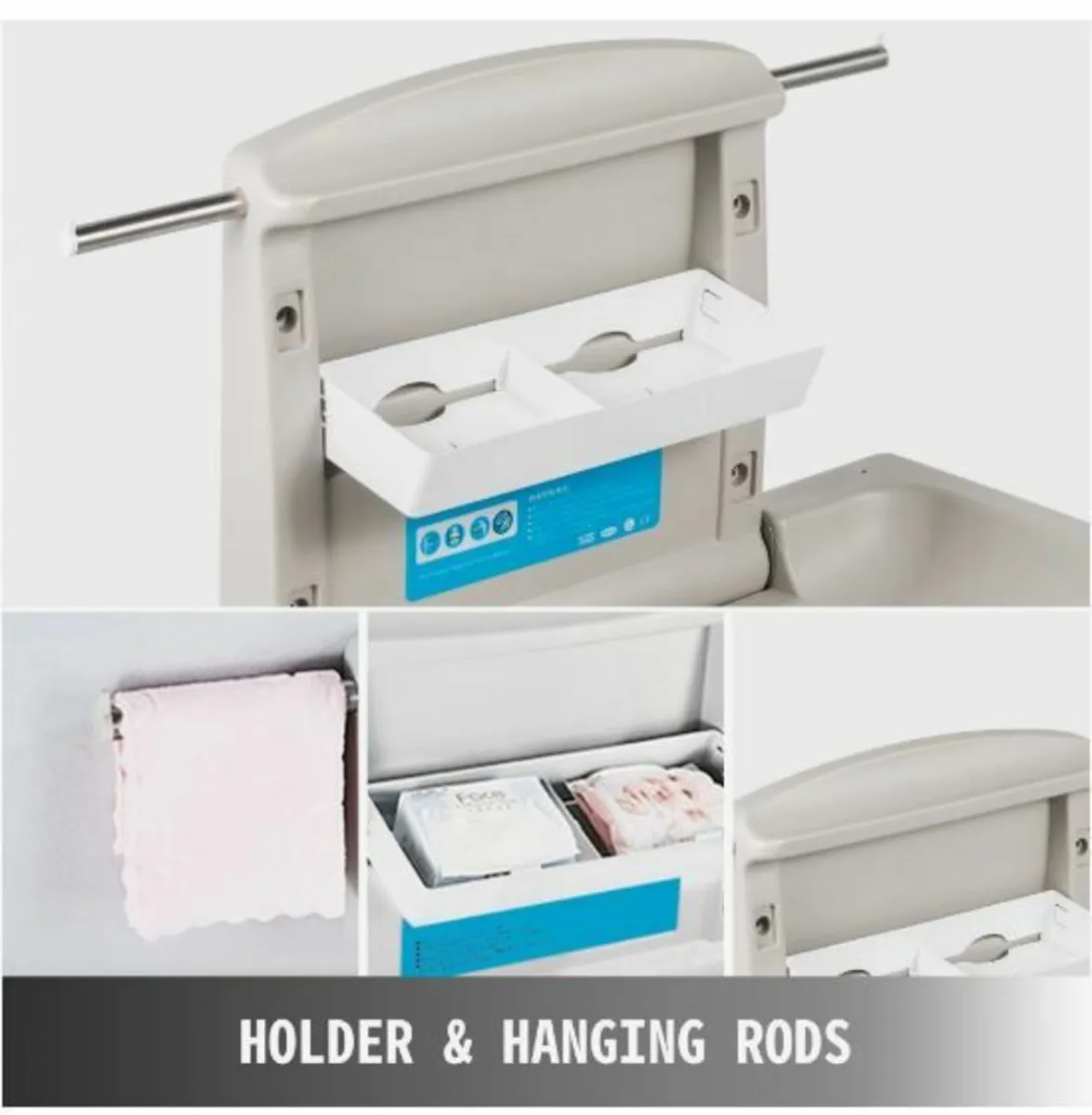 Horizontal Baby Changing Table Wall-mounted - Image 3