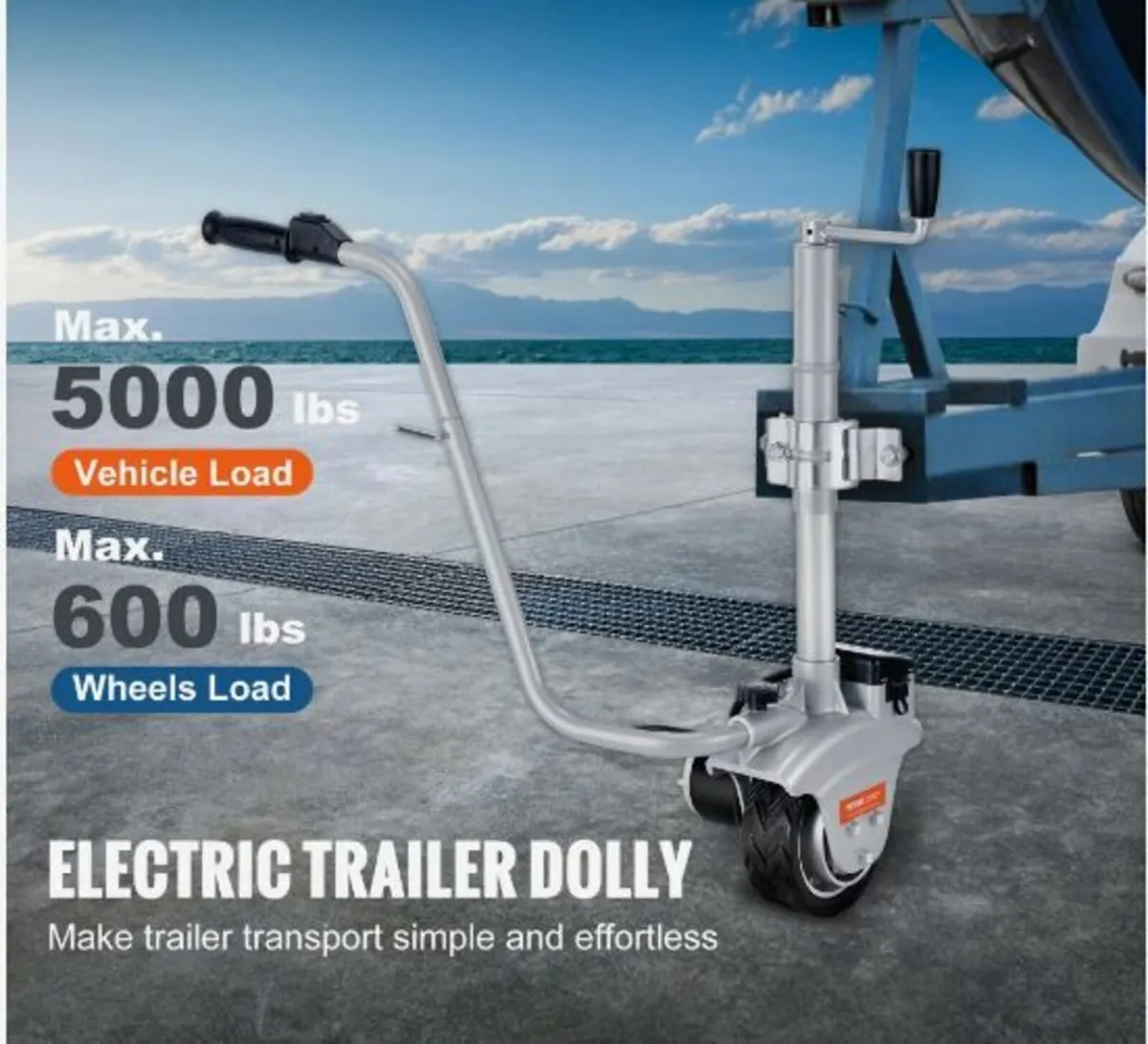 Electric Trailer Dolly, 5000lbs Towing Capacity - Image 2