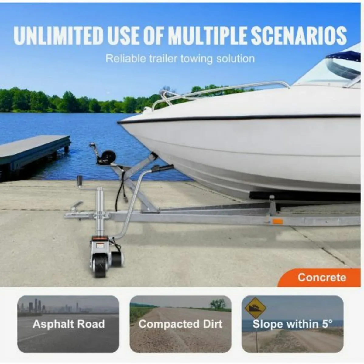 Electric Trailer Dolly, 5000lbs Towing Capacity - Image 4