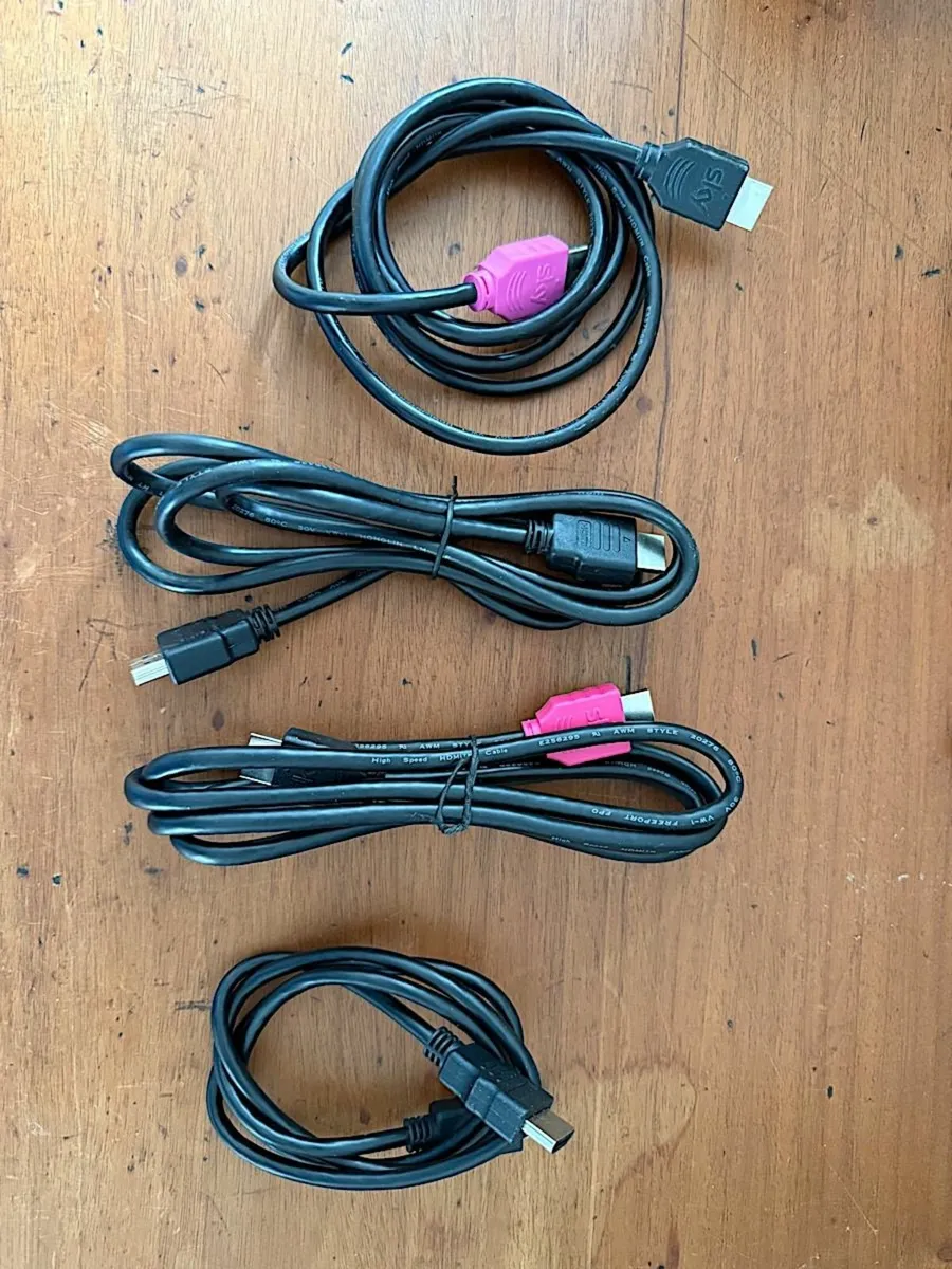 HDMI USB FireWire cable collection - Image 1