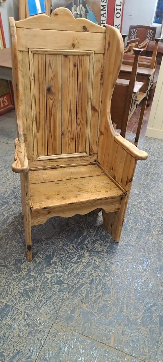 Vintage Irish lambing chair - Image 3