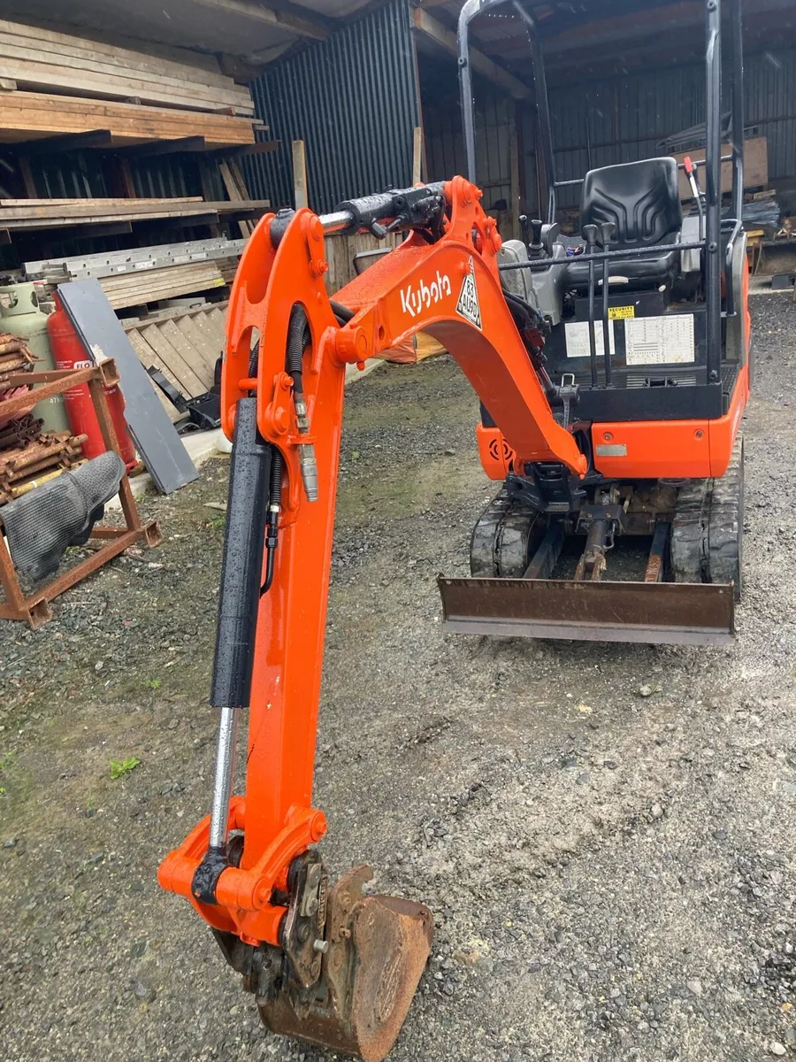 Kubota KX015-4 mini digger Bomag roller - Image 1
