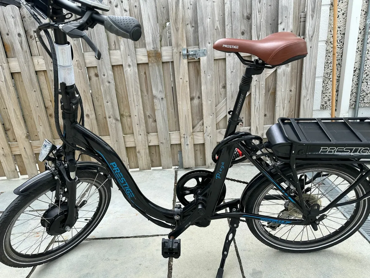 Prestige Pieso folding electric bike - black. - Image 2