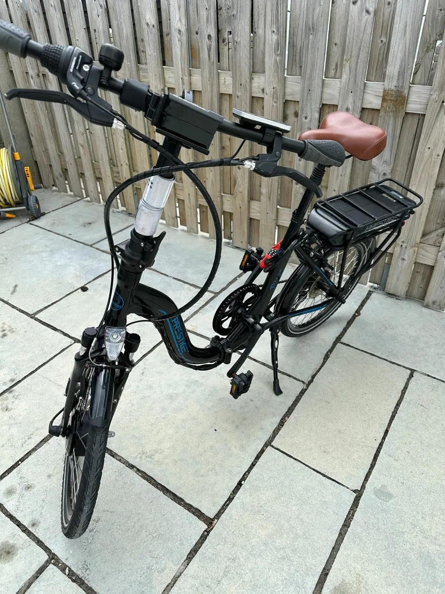 Prestige Pieso folding electric bike - black. - Image 1
