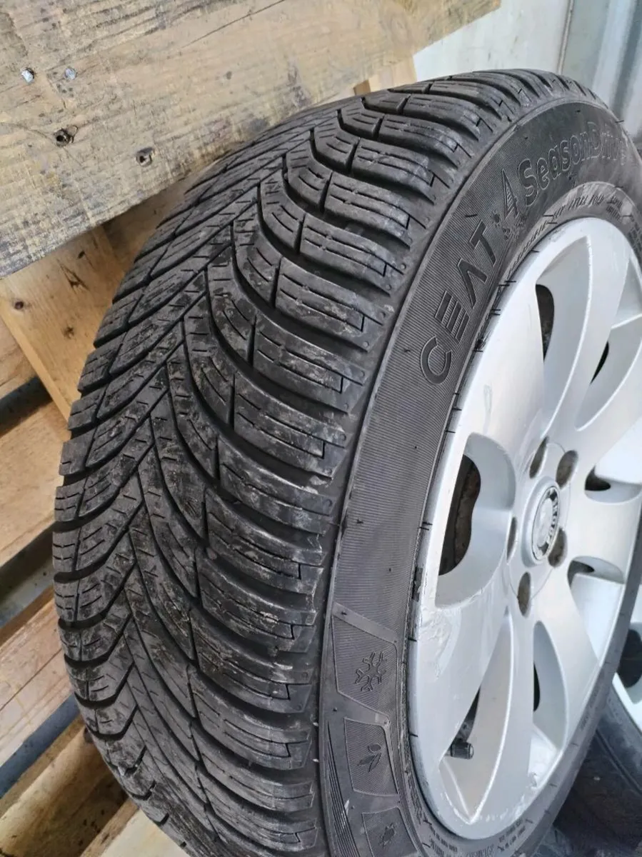 16"  Skoda Alloy Wheels with Tyres-VW, Audi, SEAT - Image 2