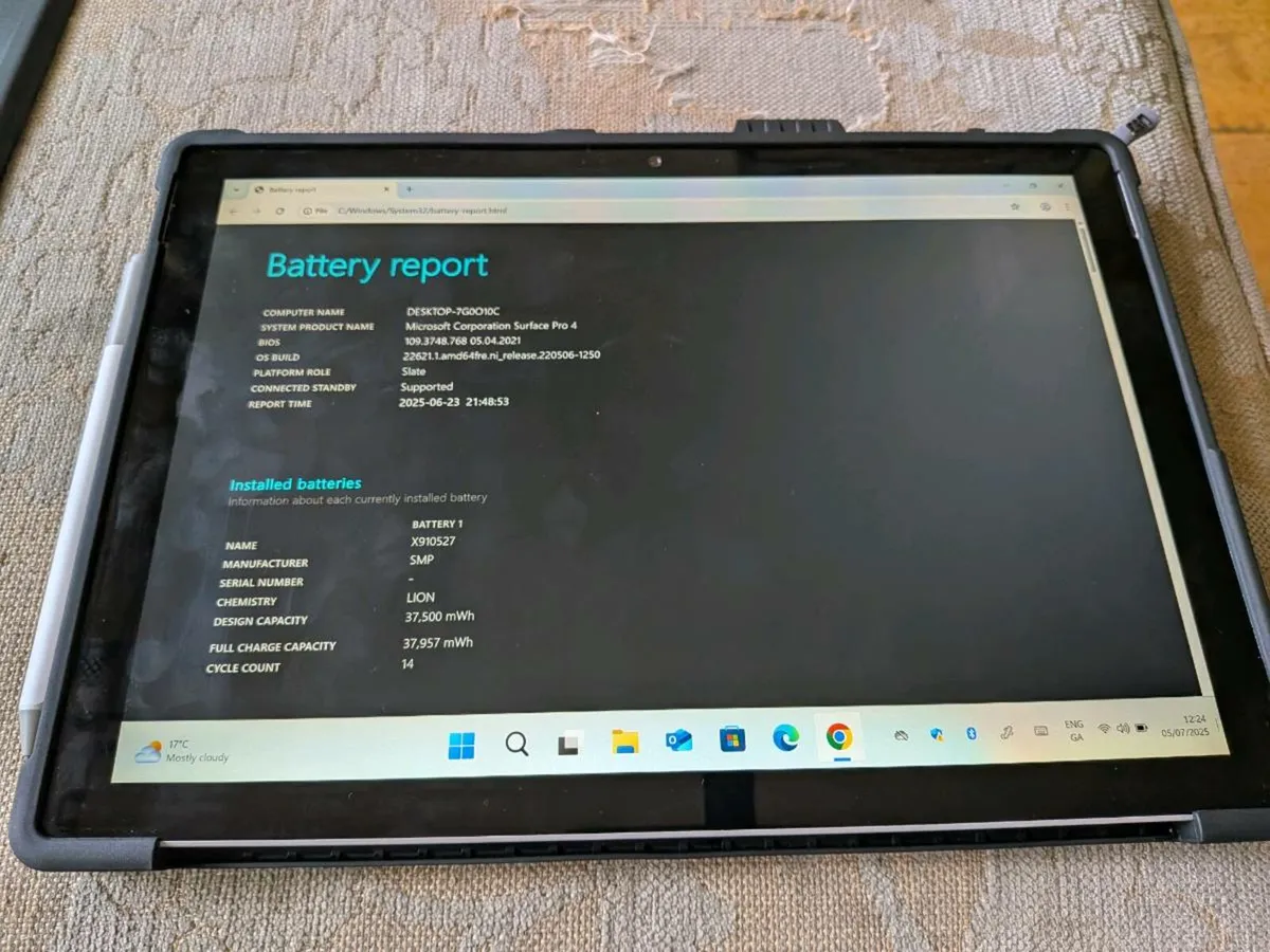 Microsoft Surface Pro 4 m3 256gb SSD 4gb RAM - Image 3