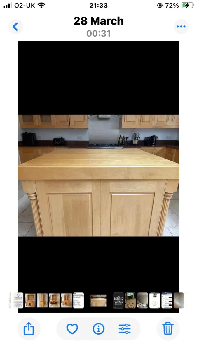 Maple worktop ( island)
