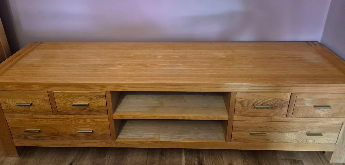 Solid Oak Furniture (Sideboard and Bookcase) - Image 3