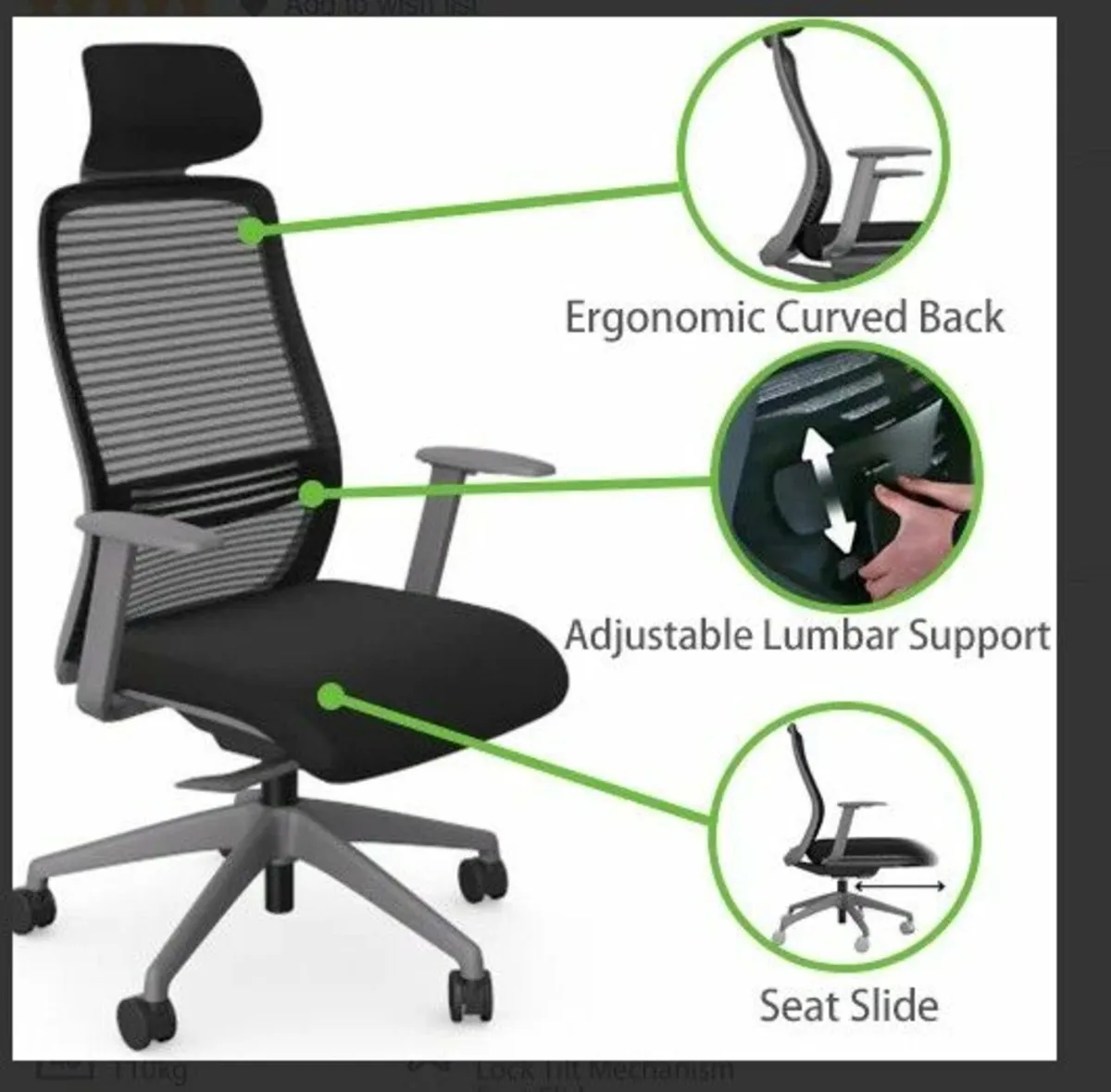 Ergonomic Posture Office Chair - Image 2
