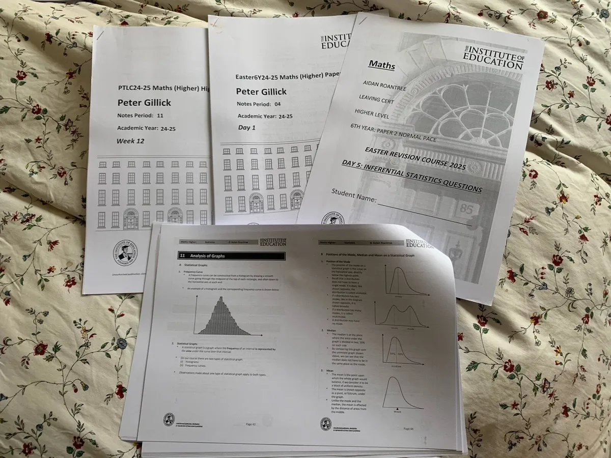 Institute maths notes leaving cert