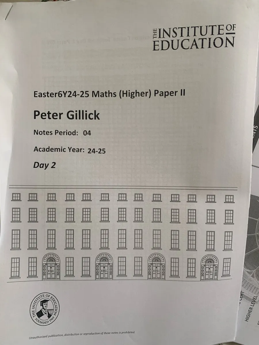 Institute maths notes leaving cert - Image 1
