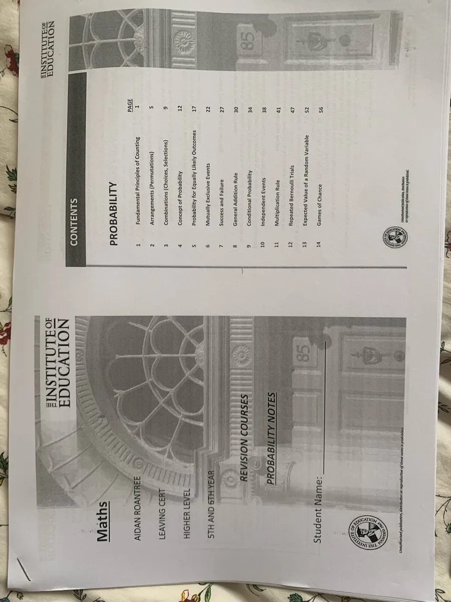 Institute maths notes leaving cert - Image 2