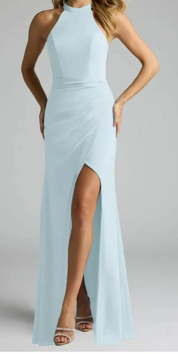 Baby blue bridesmaid dress - Image 2