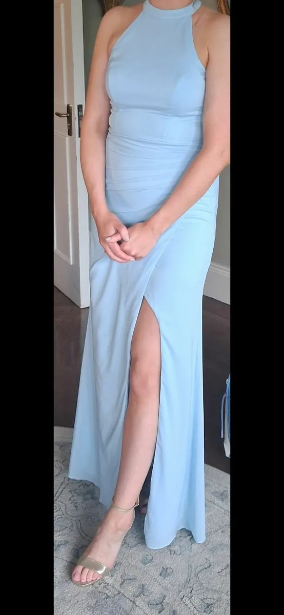Baby blue bridesmaid dress - Image 3