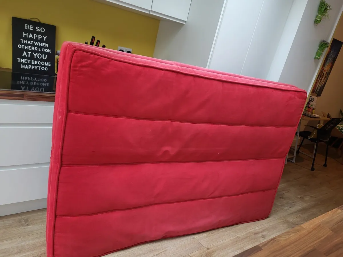 Red sofa bed - Image 4