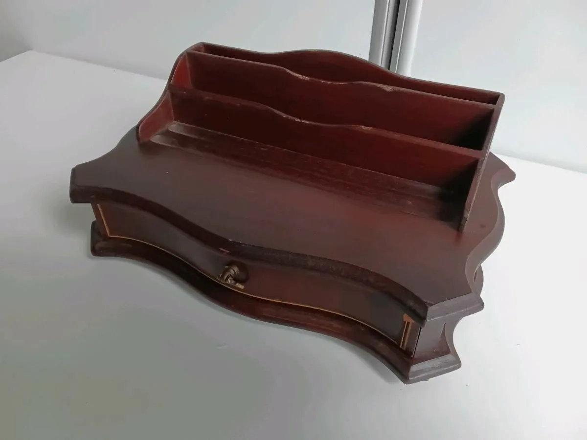 Hand made mahogany desk stand - Image 3