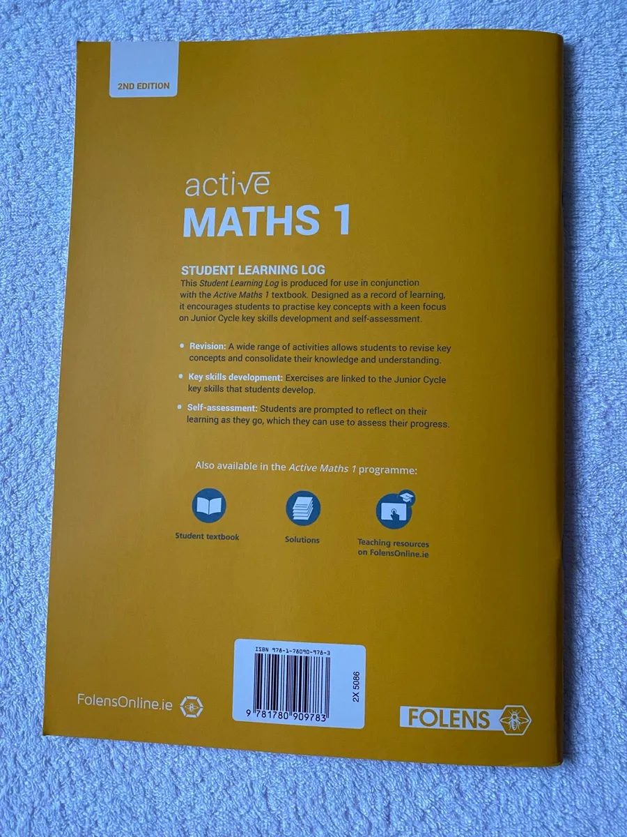 Brand New Active Maths 1 Student Learning Log - Image 2