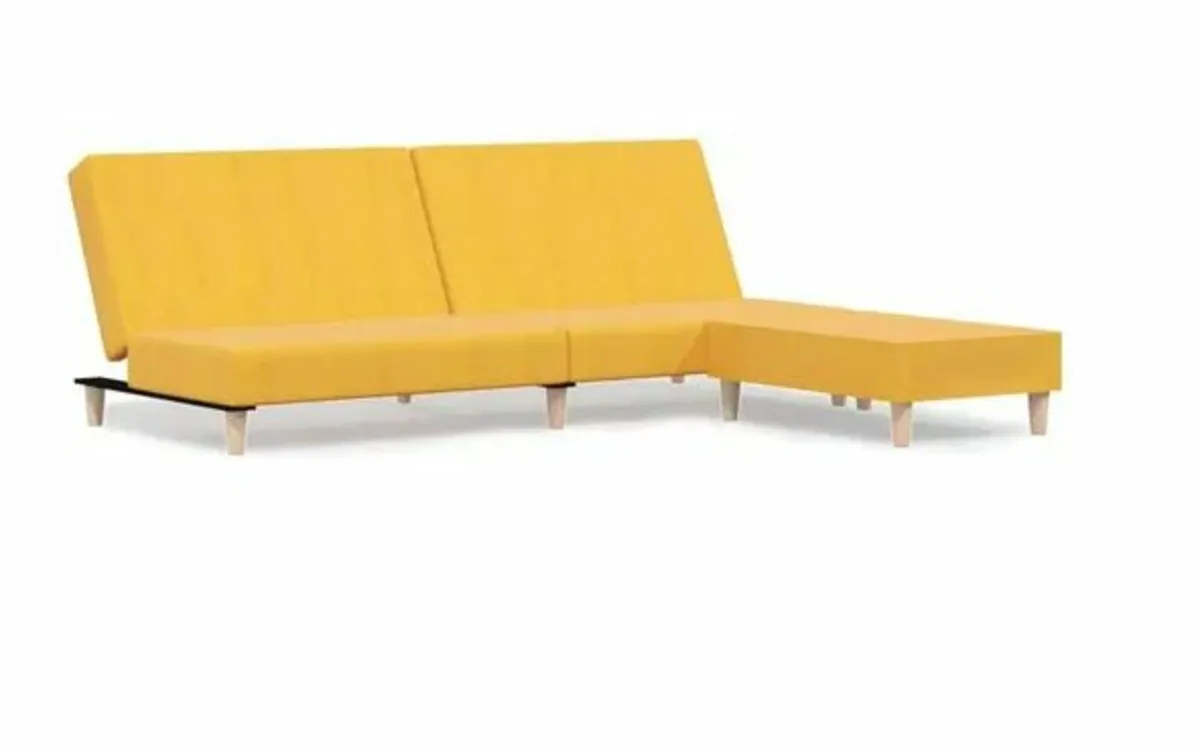 17 Stories Sleeper Sofa 2-Seater with Ottoman - Image 2