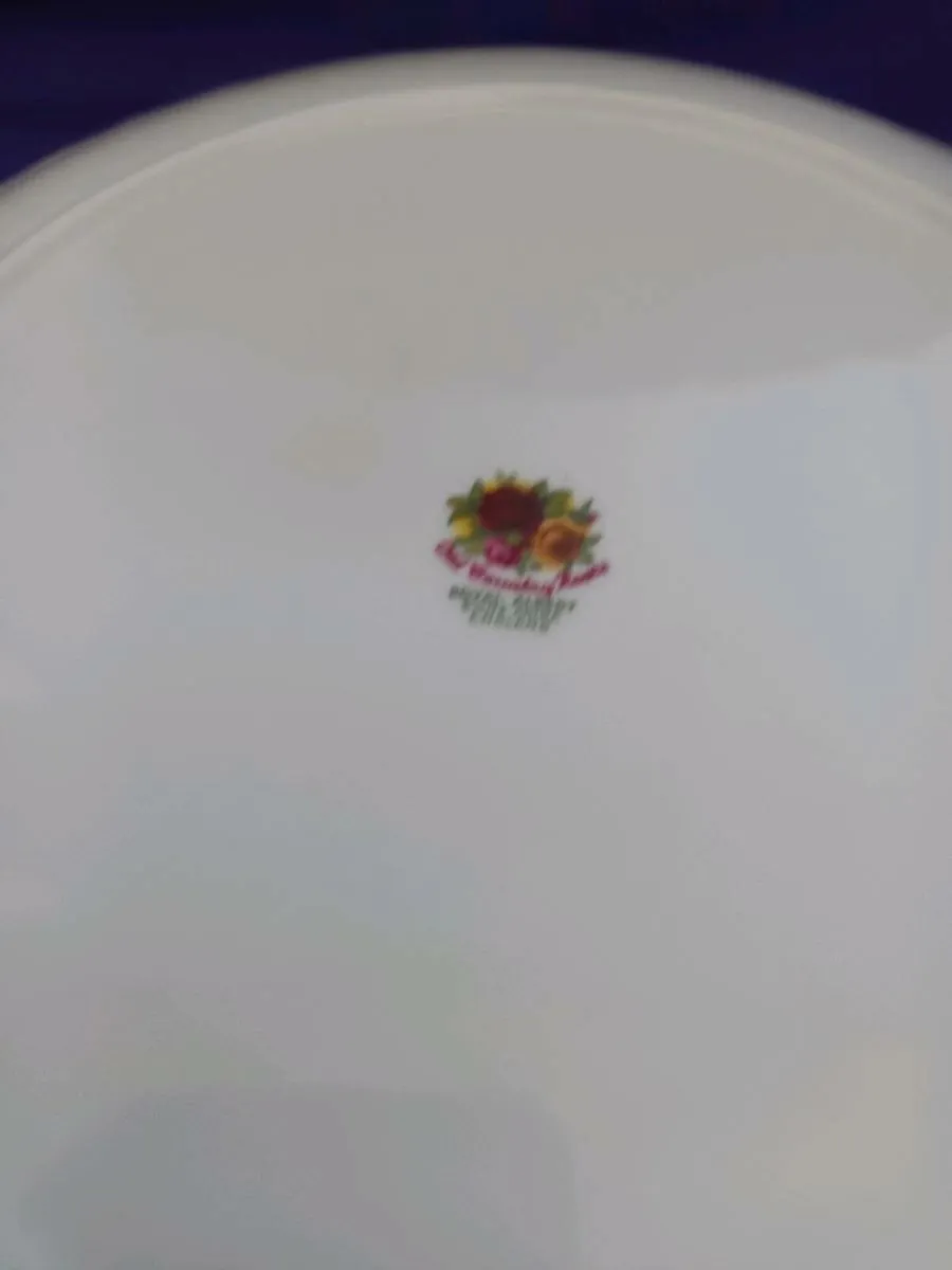 ROYAL ALBERT  "COUNTRY ROSE'S " CAKE PLATE - Image 3