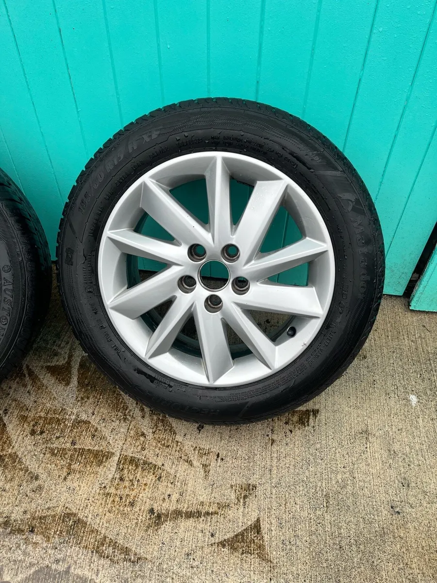 5x100 15 inch seat Ibiza wheels - Image 2
