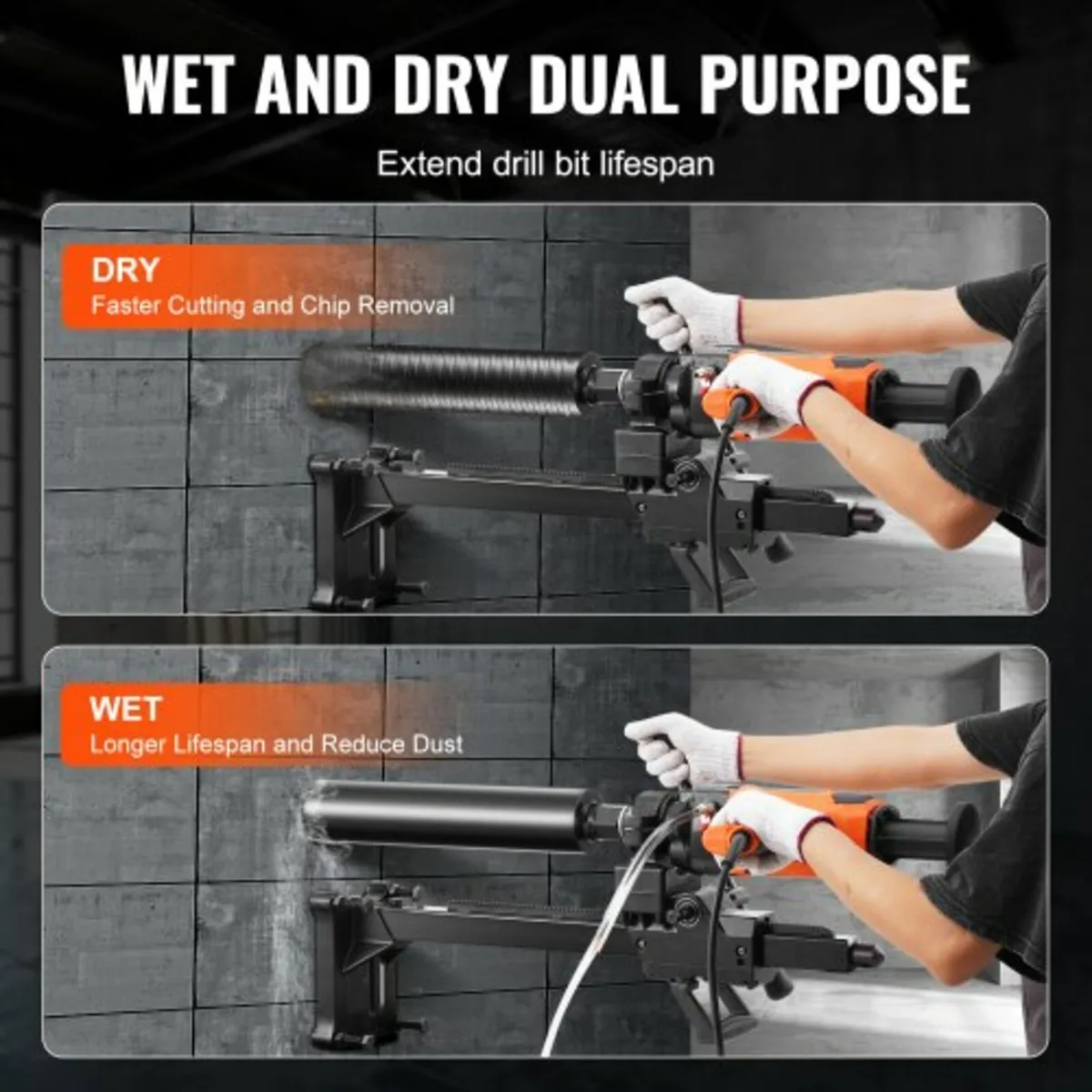 Core Drill Machine 0.8-7.1in Dia 2600W Handheld an - Image 4