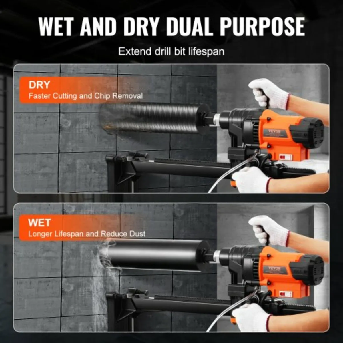 Core Drill Machine 0.8-9.8in Dia 3200W Diamond Cor - Image 2