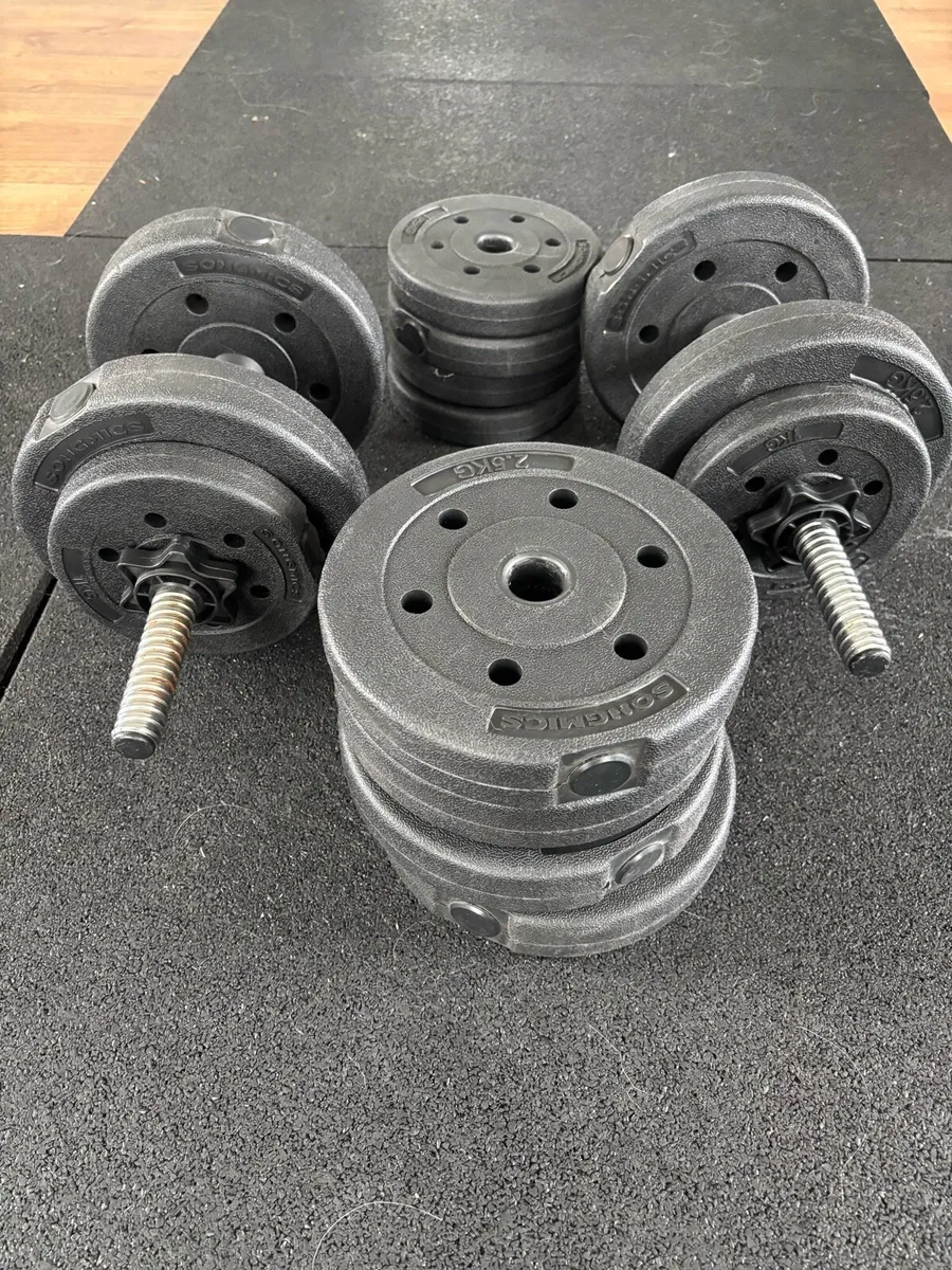 Hex Bar, Kettlebells and 15kg Dumbbell Set - Image 1