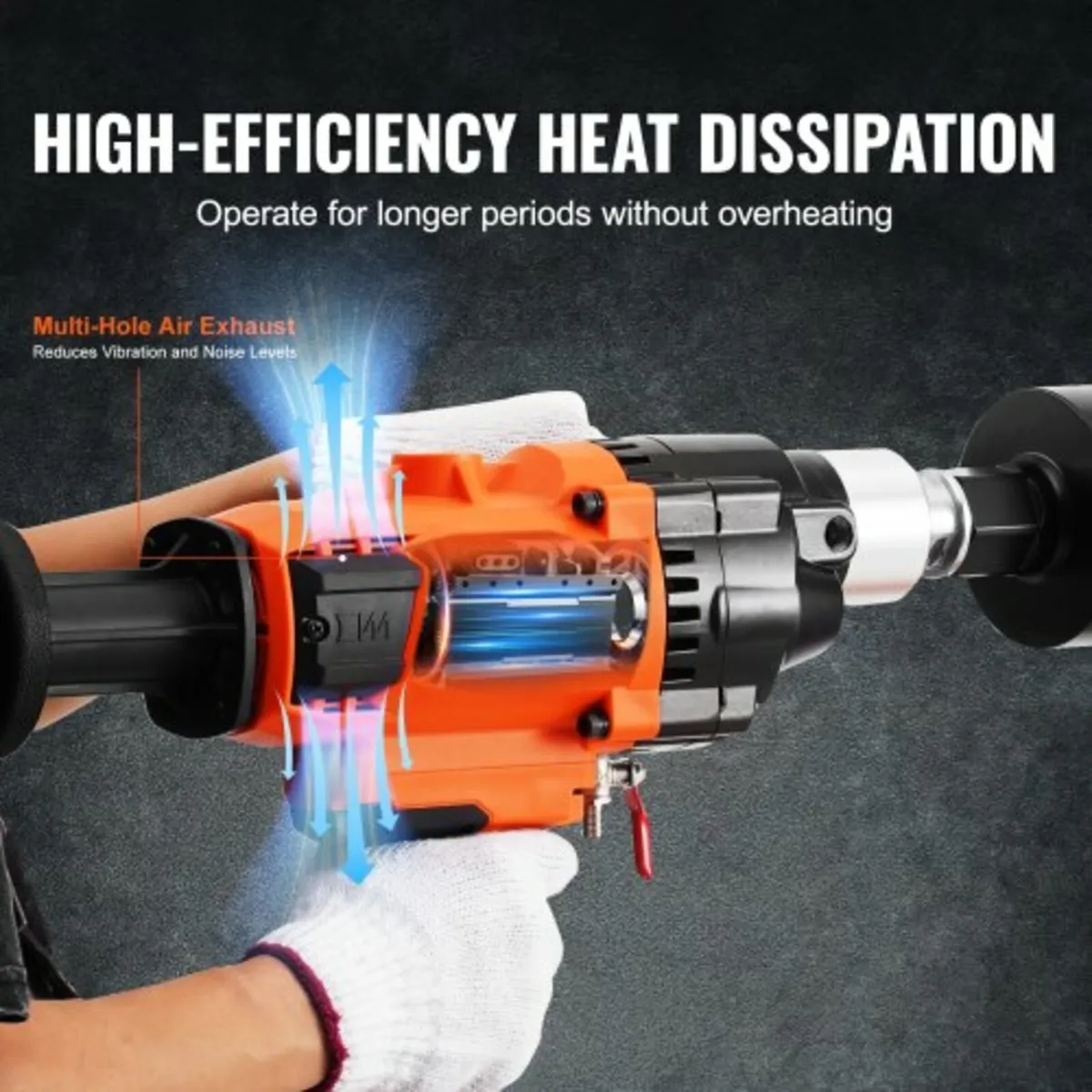 Core Drill Machine 0.8-7.1in Dia 2600W Handheld Co - Image 4