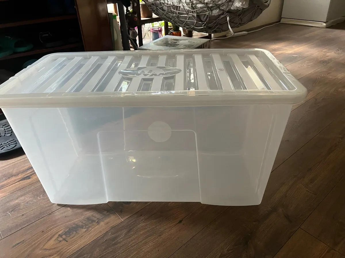 2 Large Storage boxes - Image 1