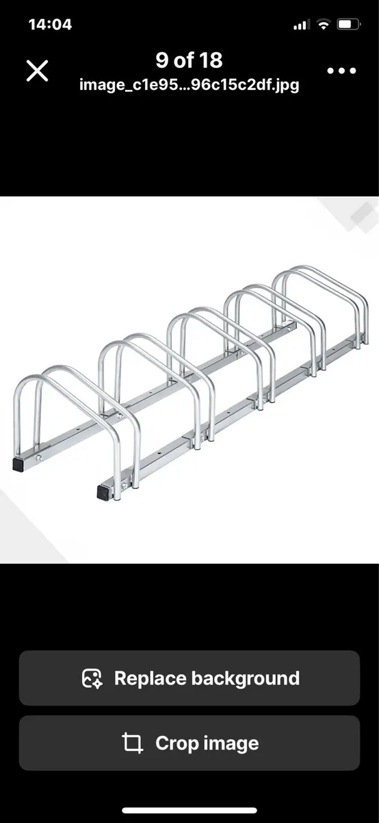 NEW 5 Bike Parking Stand Steel Bicycle Rack - Image 4