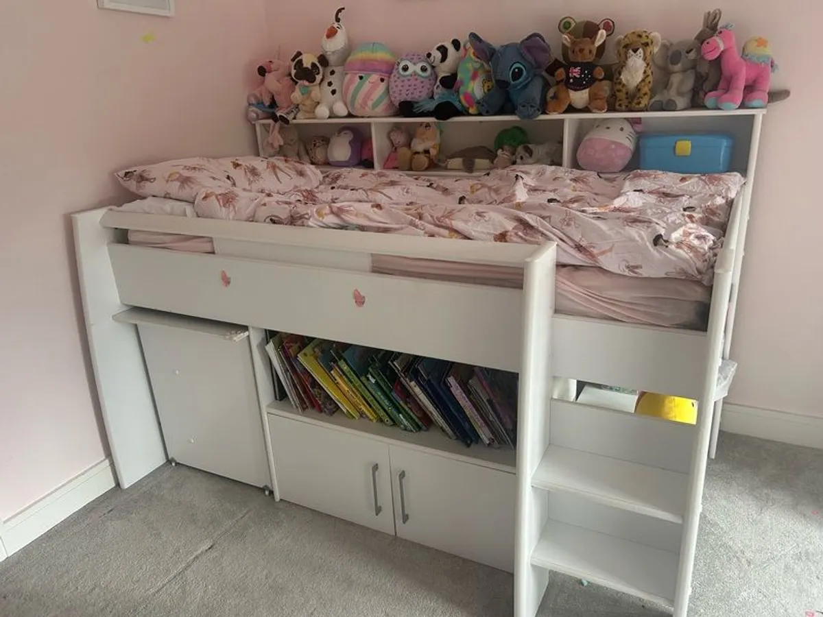 Kids mid sleeper cabin bed