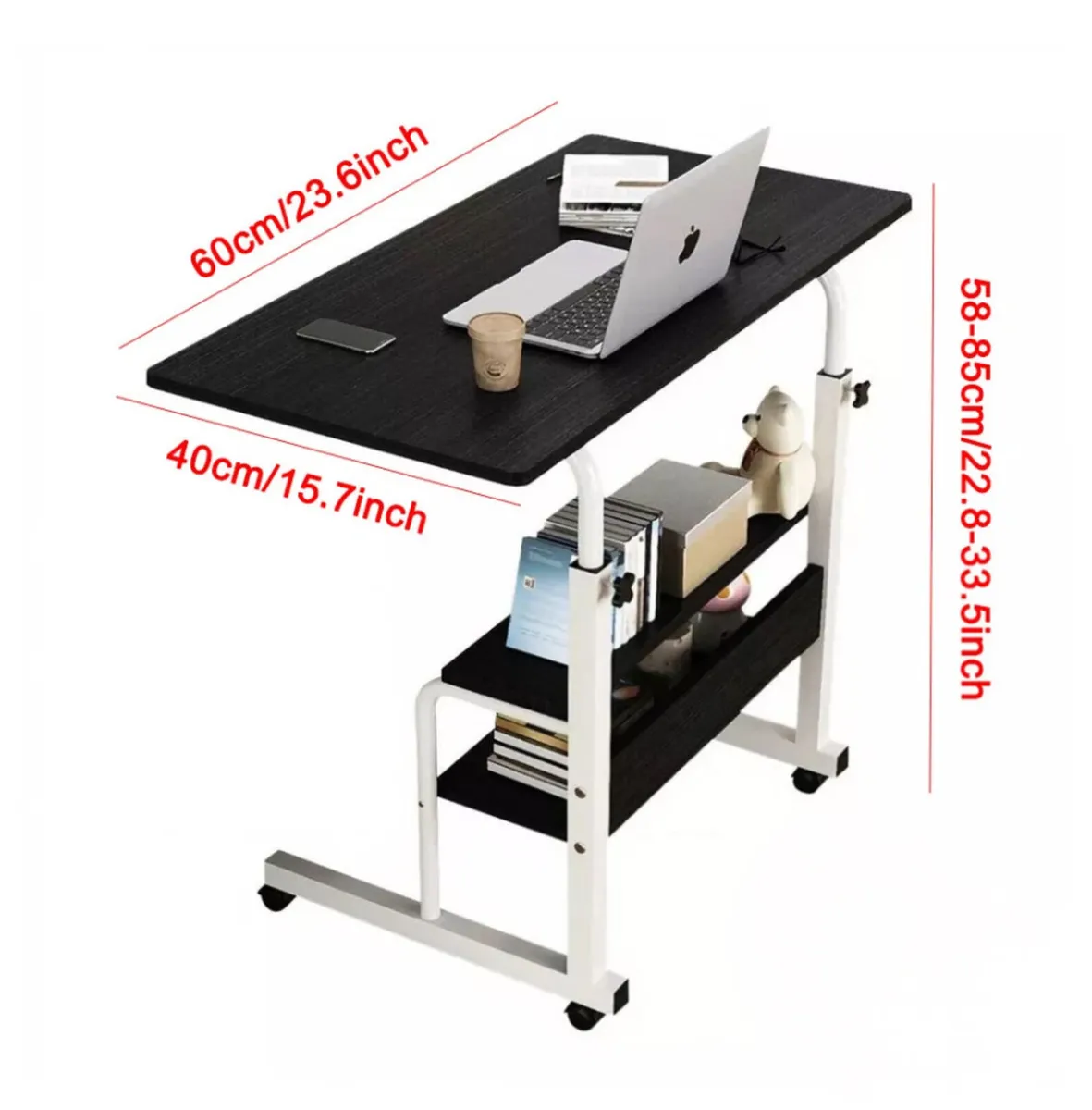 Height Adjustable Overbed Table Over Bed Desk NEW - Image 2