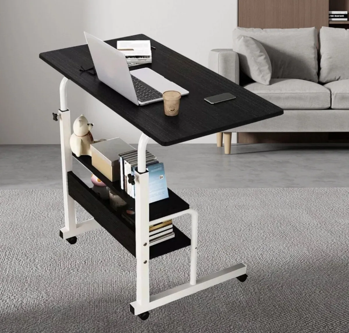 Height Adjustable Overbed Table Over Bed Desk NEW - Image 4