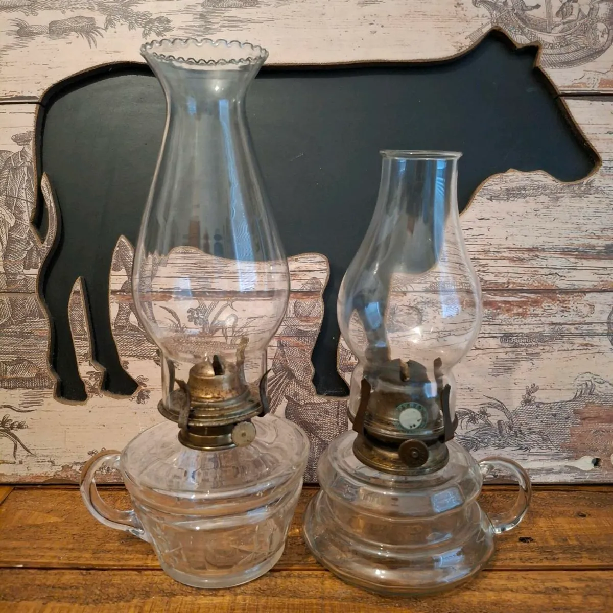 Pair of English Finger Lamps - Image 1