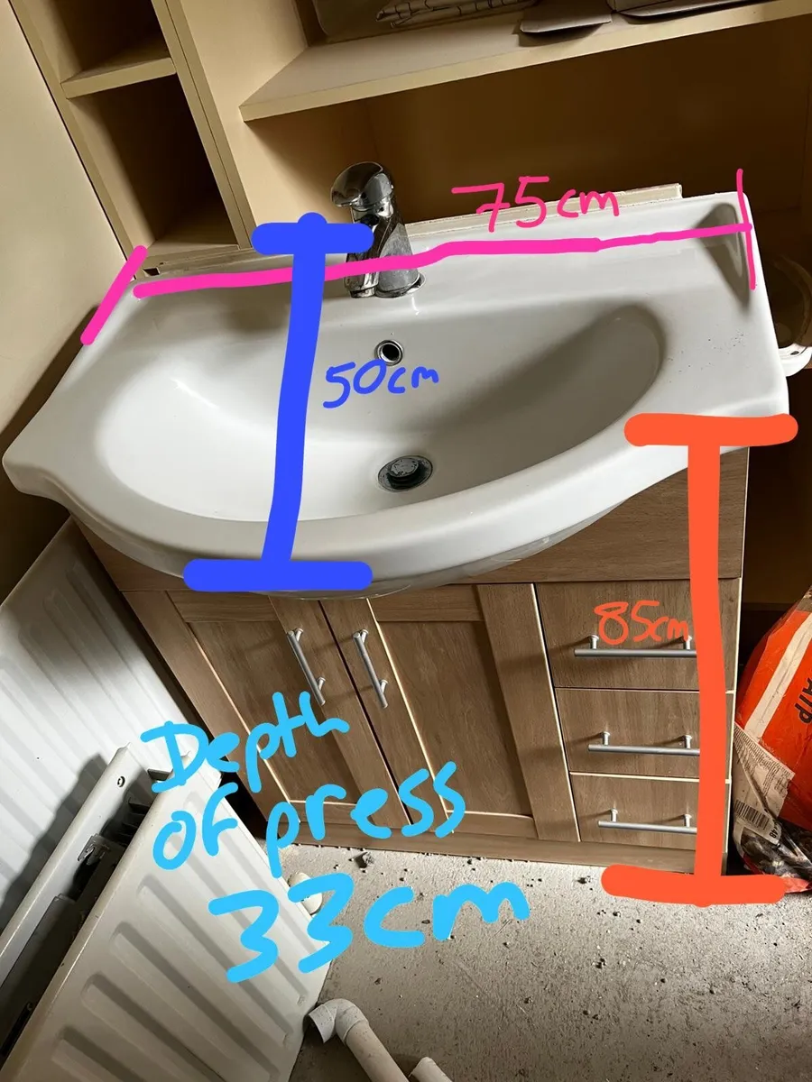 Bathroom sink unit - Image 3
