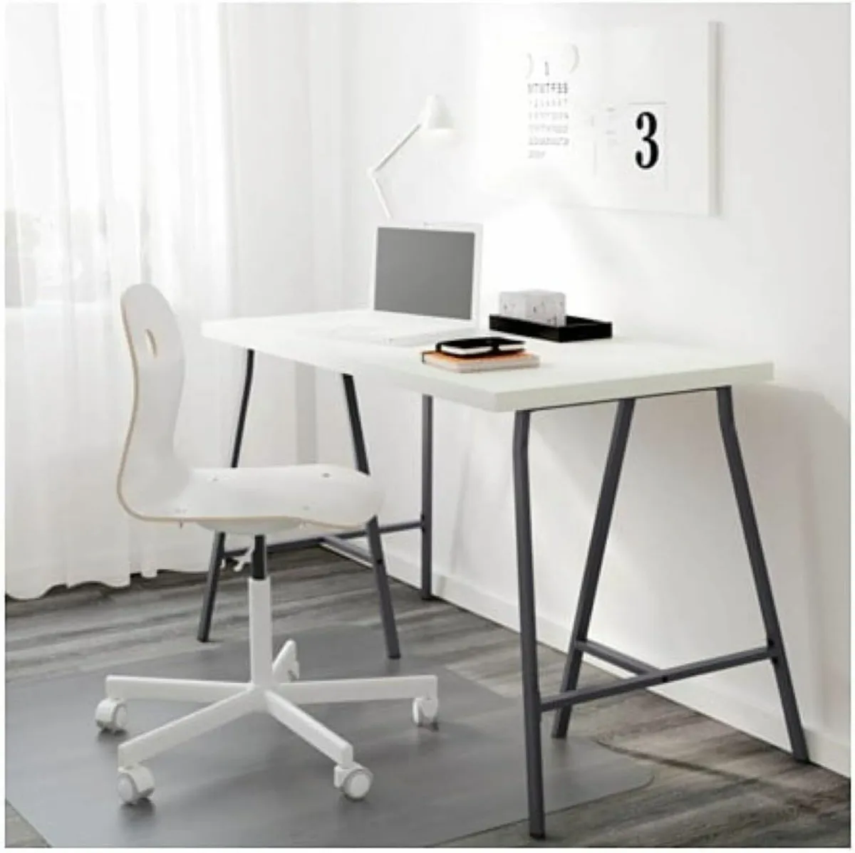 IKEA LERERG TRESTLE DESK LEGS, A SET OF 2 - Image 1