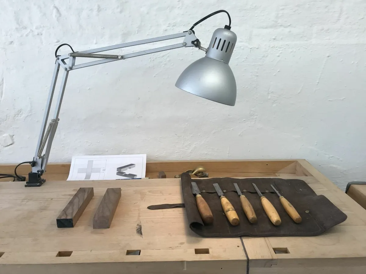 IKEA TERTIAL DESK/BEDSIDE/WALL LAMP - SILVER GREY - Image 1
