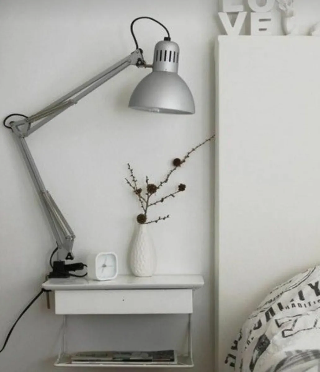 IKEA TERTIAL DESK/BEDSIDE/WALL LAMP - SILVER GREY - Image 2
