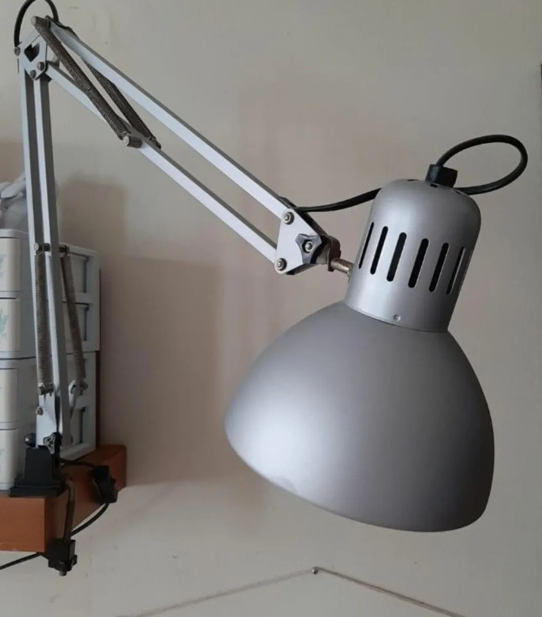IKEA TERTIAL DESK/BEDSIDE/WALL LAMP - SILVER GREY - Image 4
