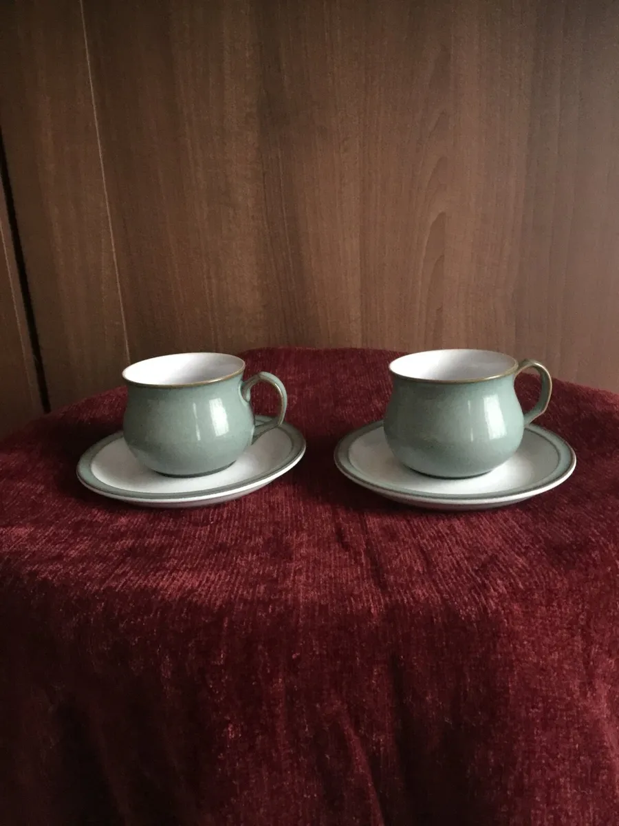 Denby regency  cup and saucer sets. - Image 4