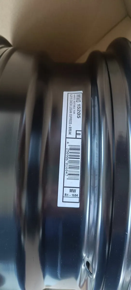 2 x 15inch Steel wheel rims - Image 2