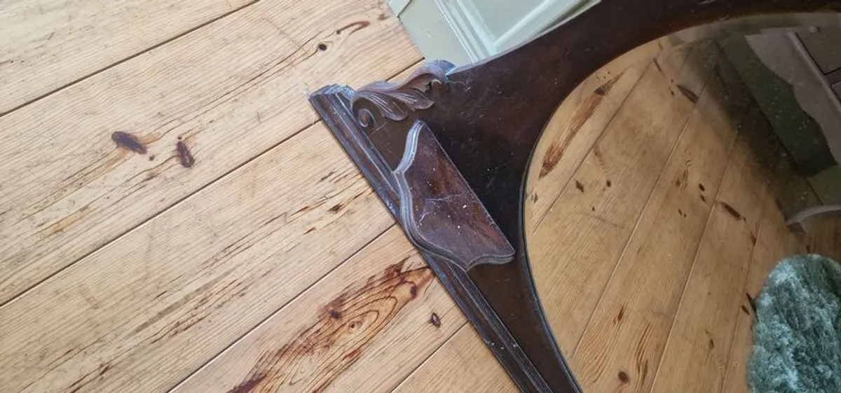 Mahogany Overmantal - Image 3