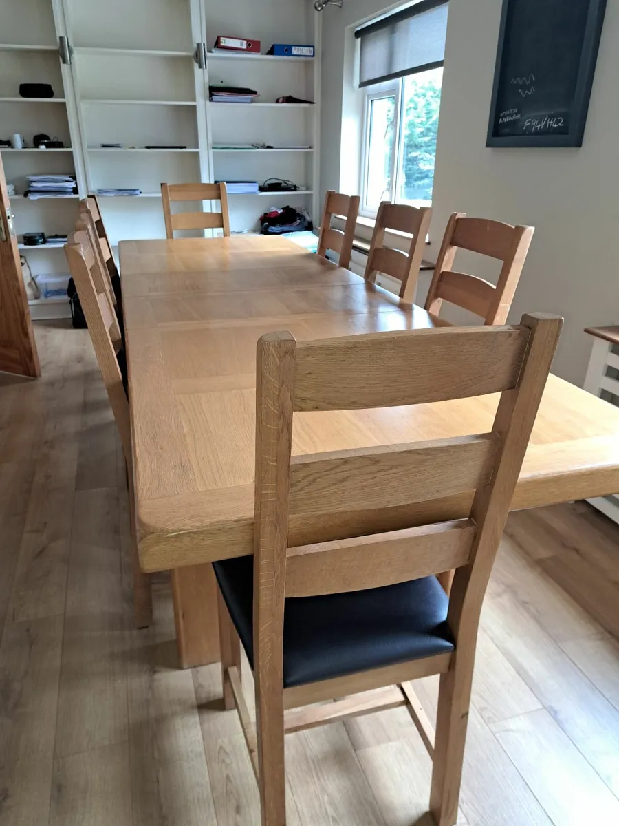 Dinning Table with 8 chairs - Image 1