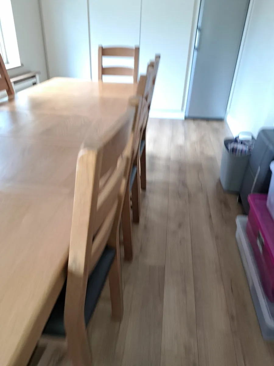 Dinning Table with 8 chairs - Image 2