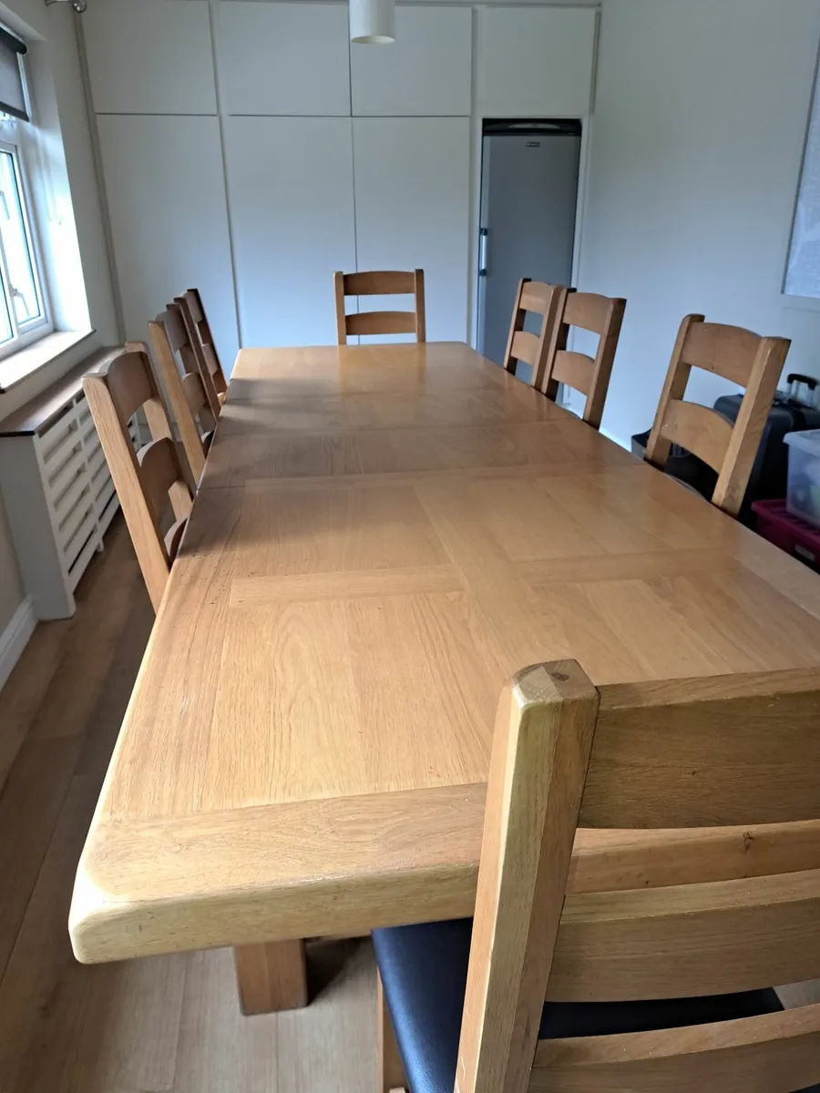 Dinning Table with 8 chairs - Image 3