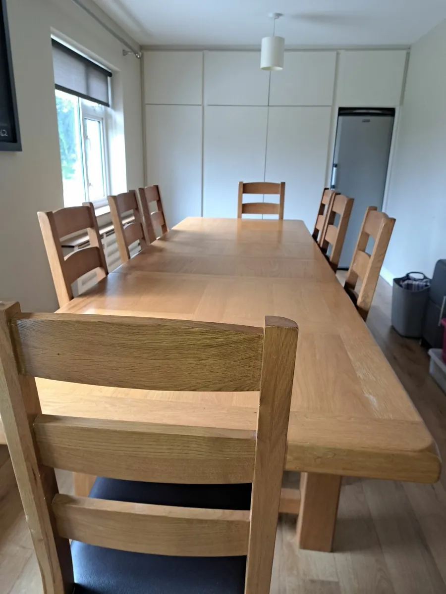 Dinning Table with 8 chairs - Image 4