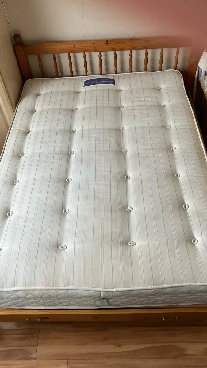 4ft 6 mattress good condition - Image 2