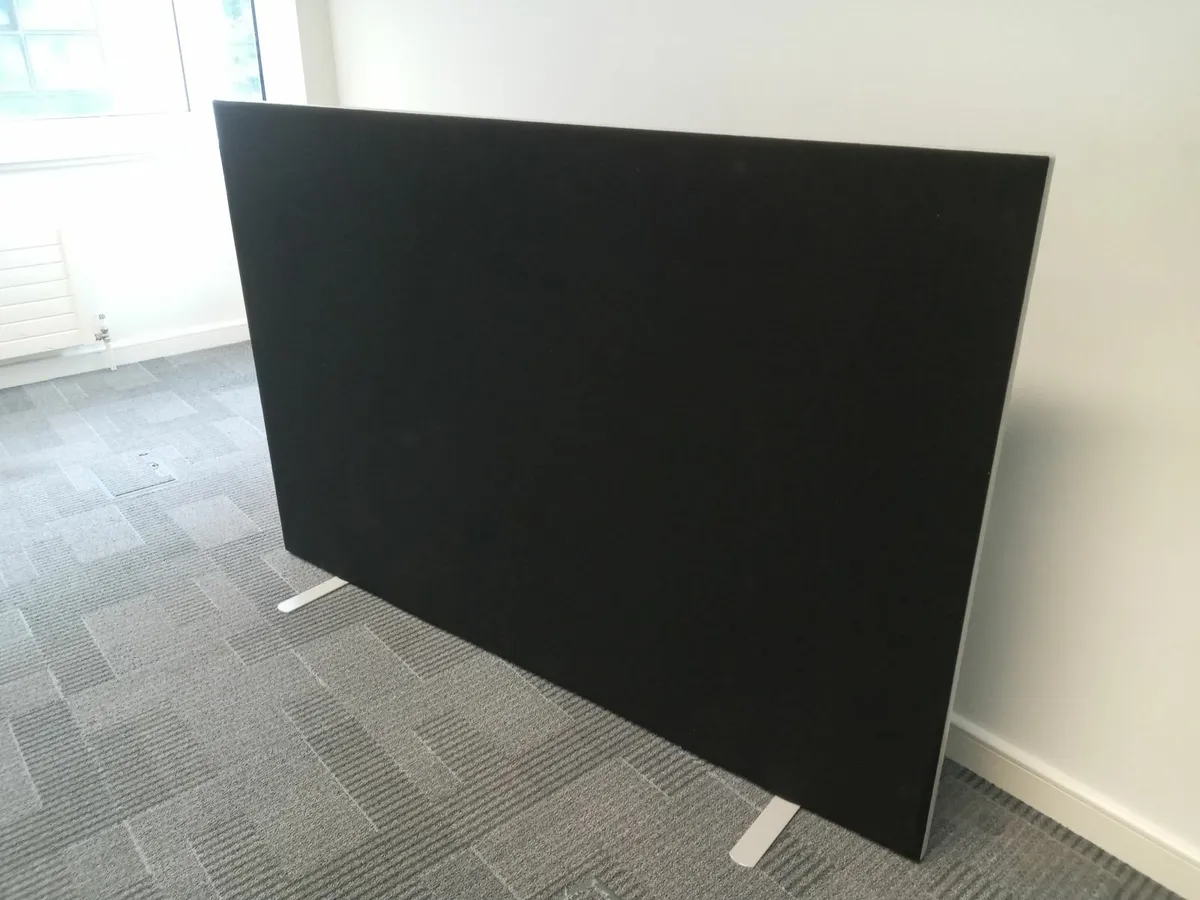 Delivery - 5 x Office Desk Dividers Black - Image 3