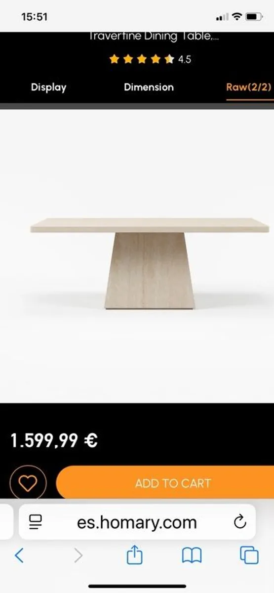Marble Table cream with chairs - Image 2